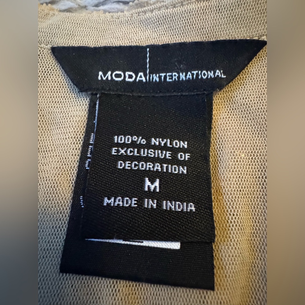 Moda International Cream Ruffled Embellished Blouse - Picture 11 of 16